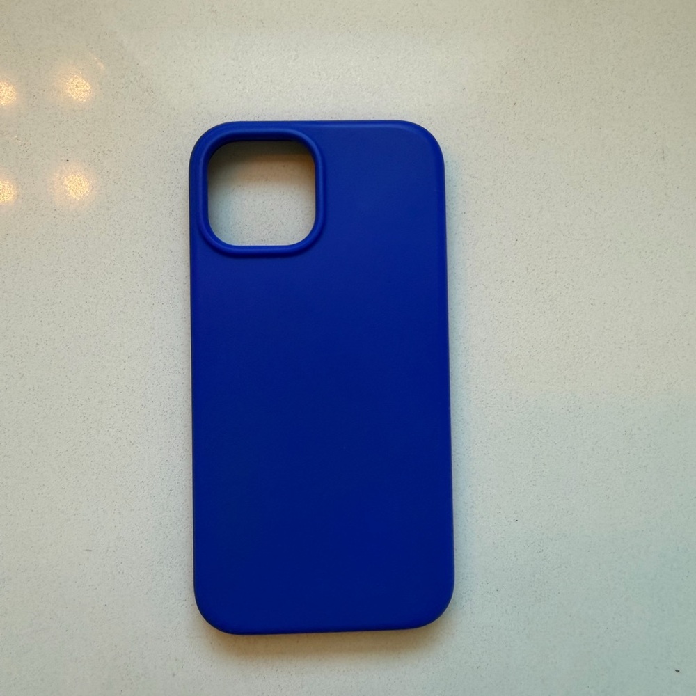 Blue Silicone iPhone 13 mini Case